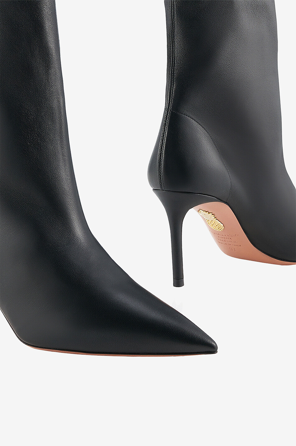 Bottines à talon en cuir nappa Matignon 75
