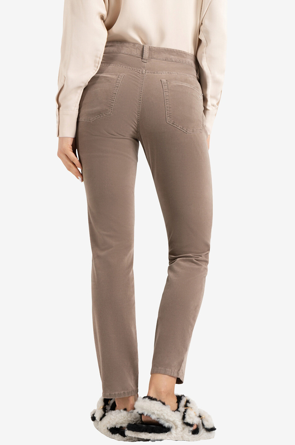 CAMBIO Paris Superstretch velvet slim fit jeans Women MEDIUM BROWN 6