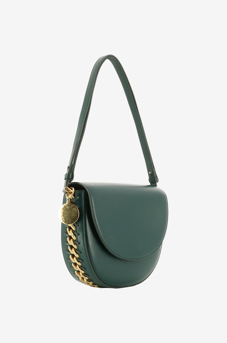 STELLA McCARTNEY Frayme Medium Flap faux leather shoulder bag Women GREEN 2