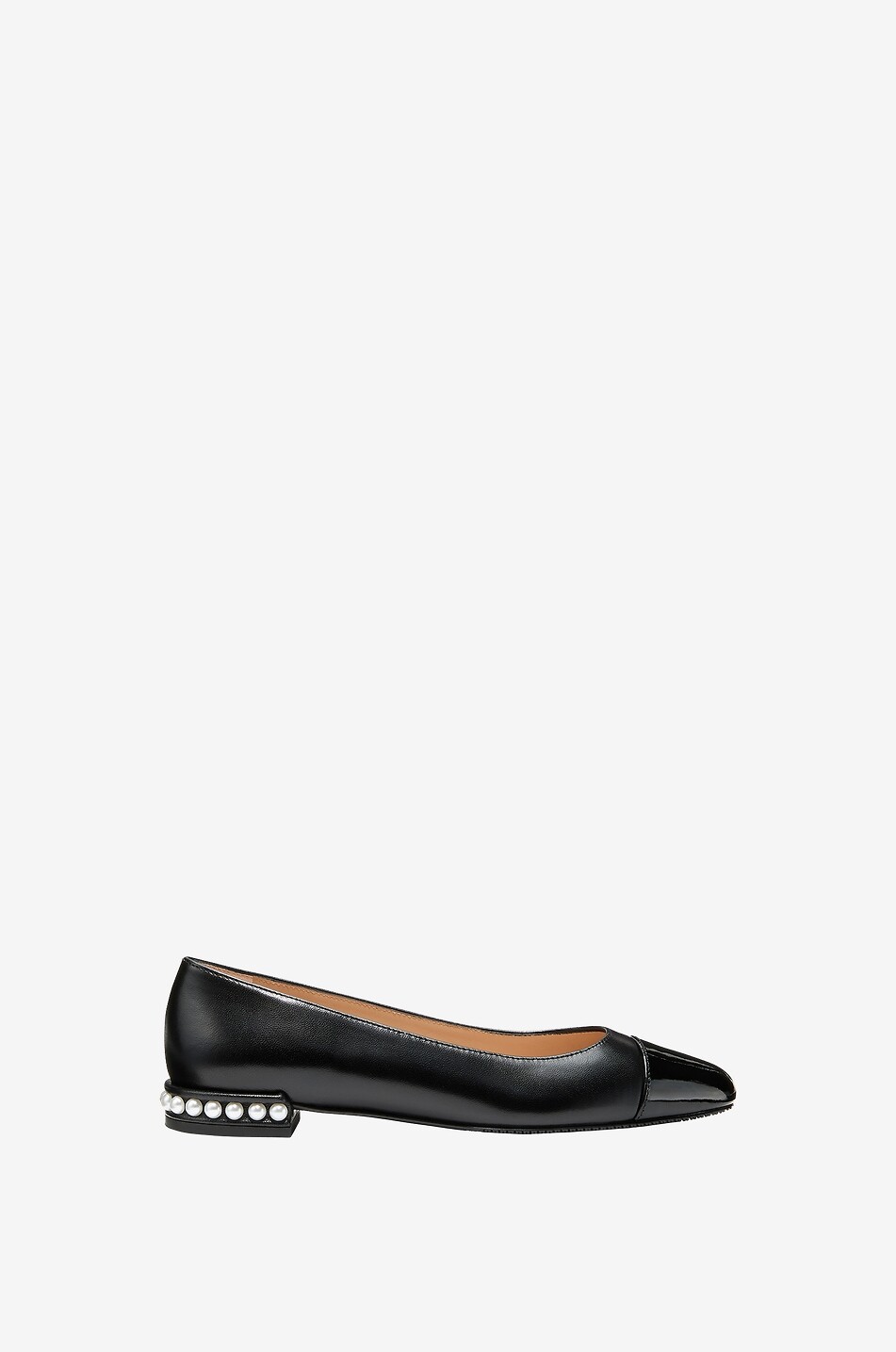 Ballerines en cuir lisse Pearl Flat