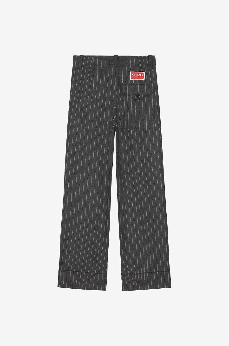 Pinstripe wool wide-leg trousers - KENZO - Bongénie Outlet