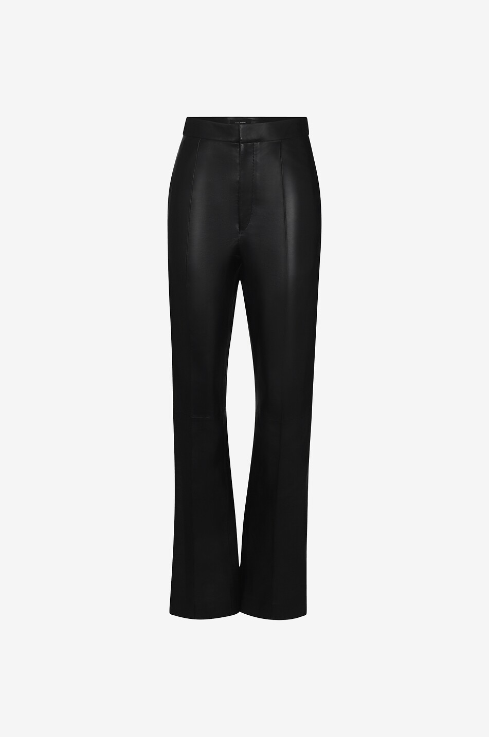 Pantalon droit taille haute en cuir Banilirok