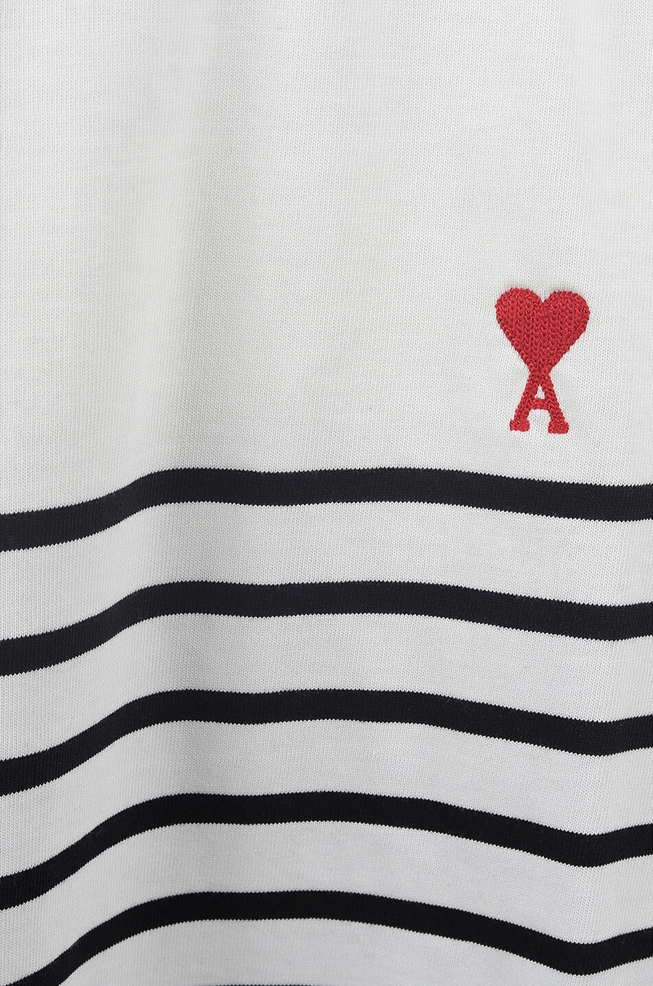 AMI Ami de Coeur striped long-sleeved T-shirt Women WHITE 3