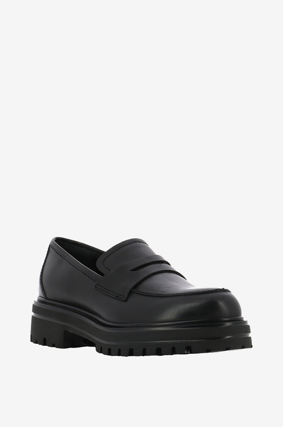 Wilma Loafers with platform soles and openwork leather strap