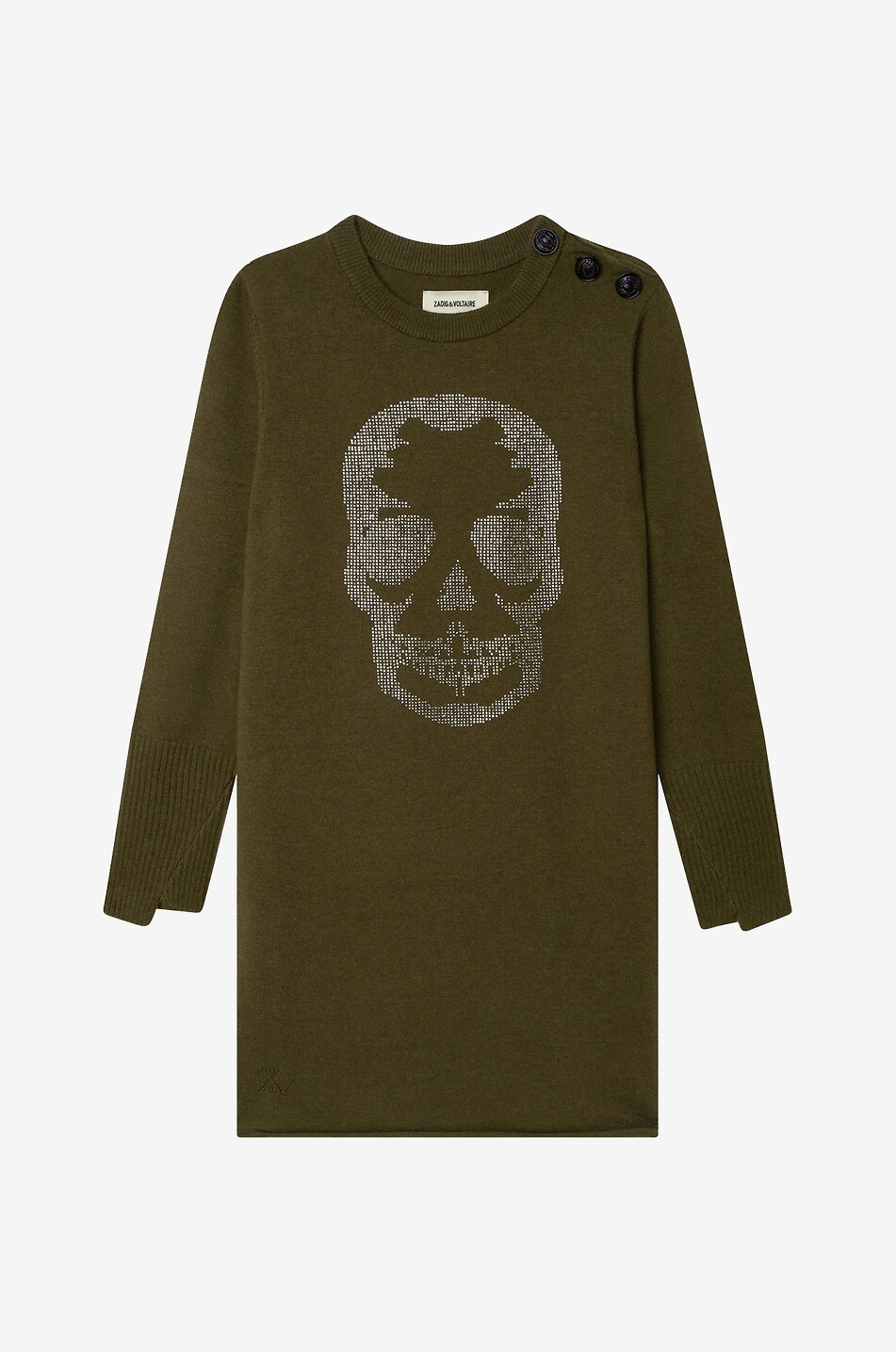 Robe pull fille à imprimé