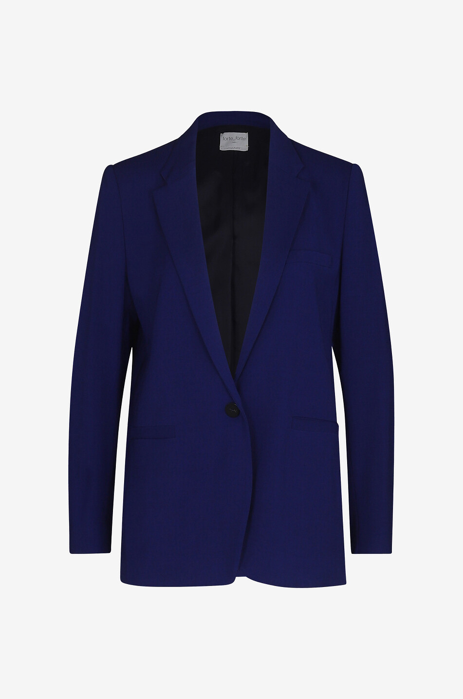 FORTE FORTE Wool and viscose single-breasted blazer Women PURPLE 1