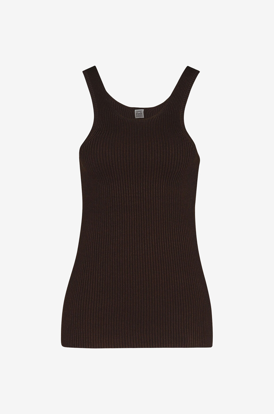 Débardeur en maille côtelée Curved