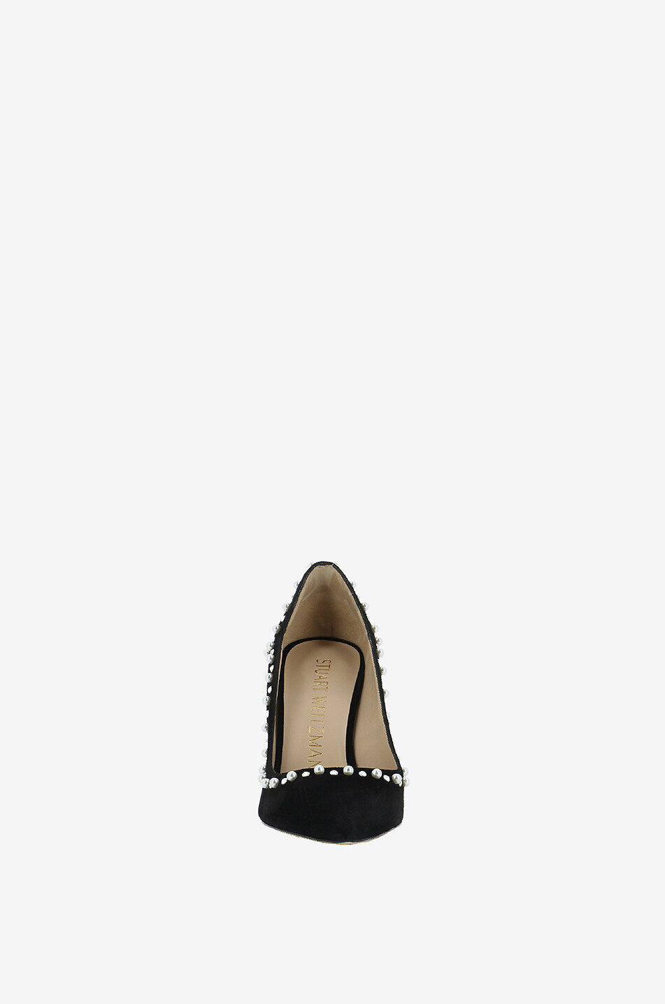 Stuart 100 suede heeled pumps