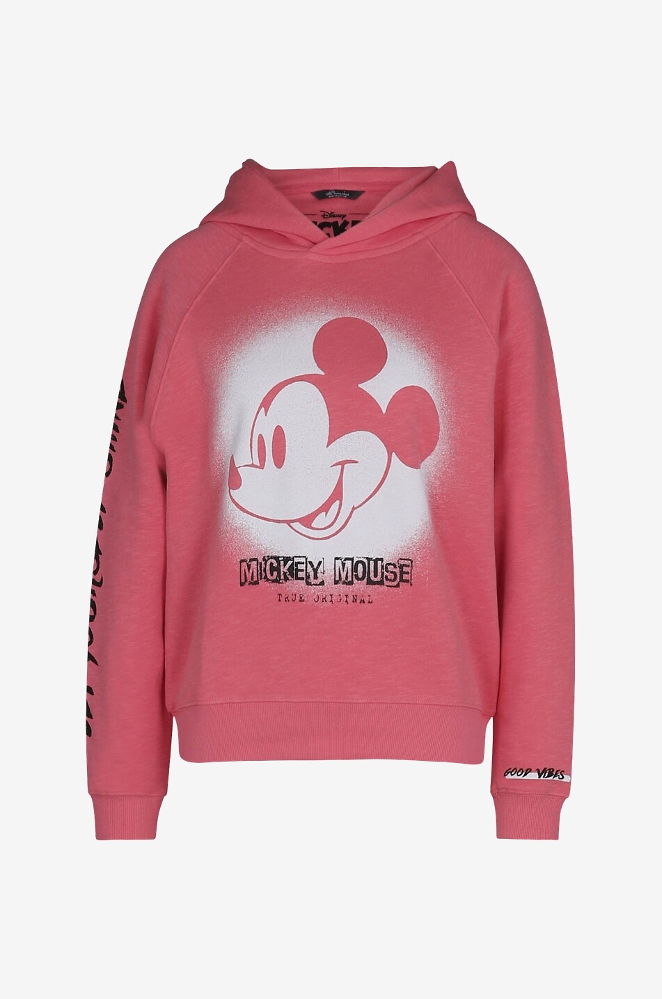 PRINCESS Kapuzen-Sweatshirt aus Baumwolle Mickey Mouse Damen MITTELROSA 1
