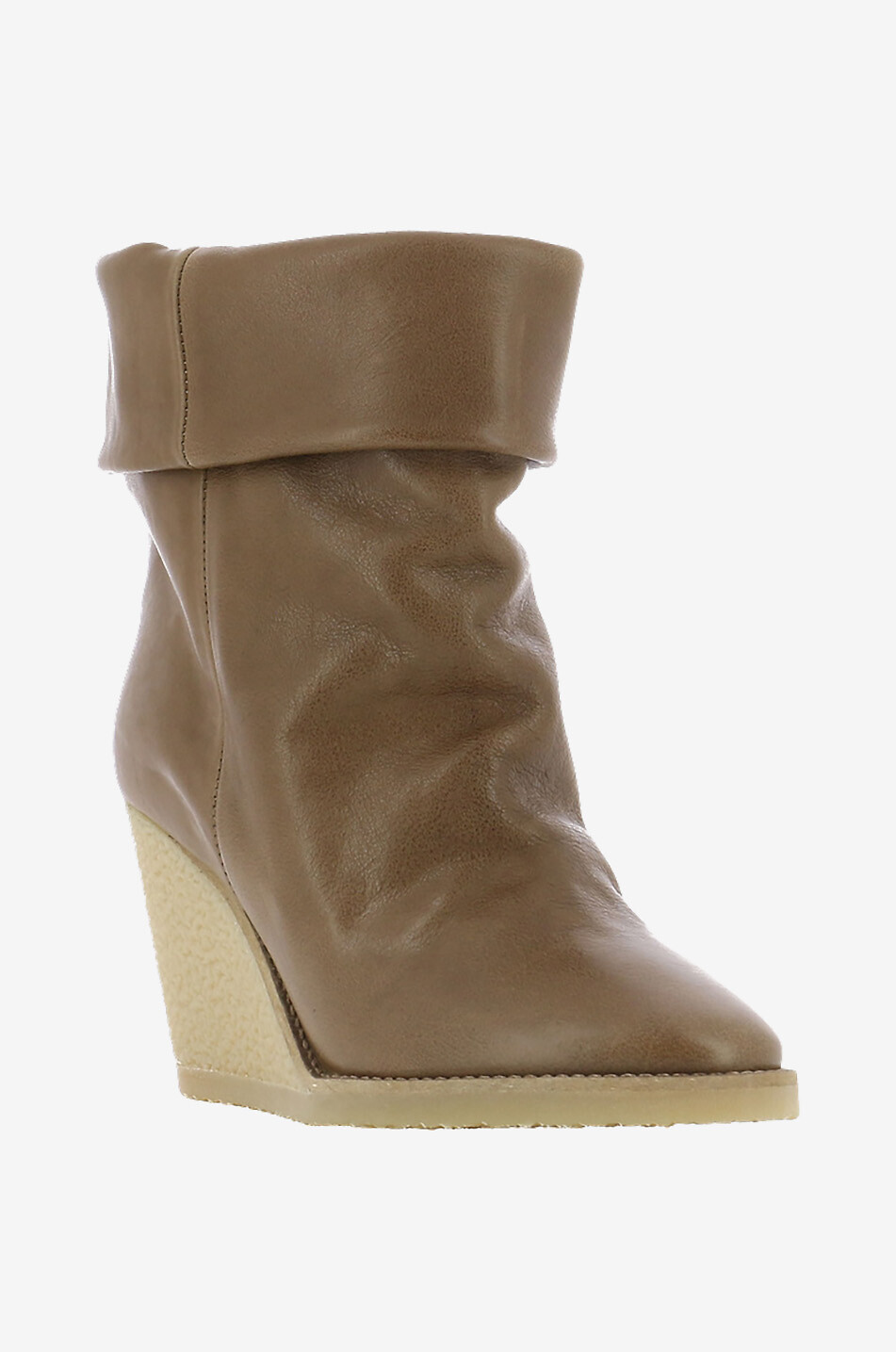 Keilstiefeletten aus Leder Totam 80