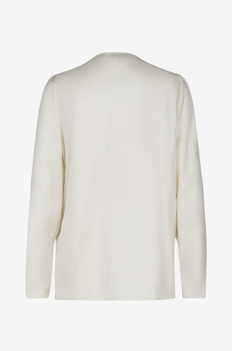 MOMONI Seidenes Hemd mit V-Ausschnitt Laburno Damen WEISS 2