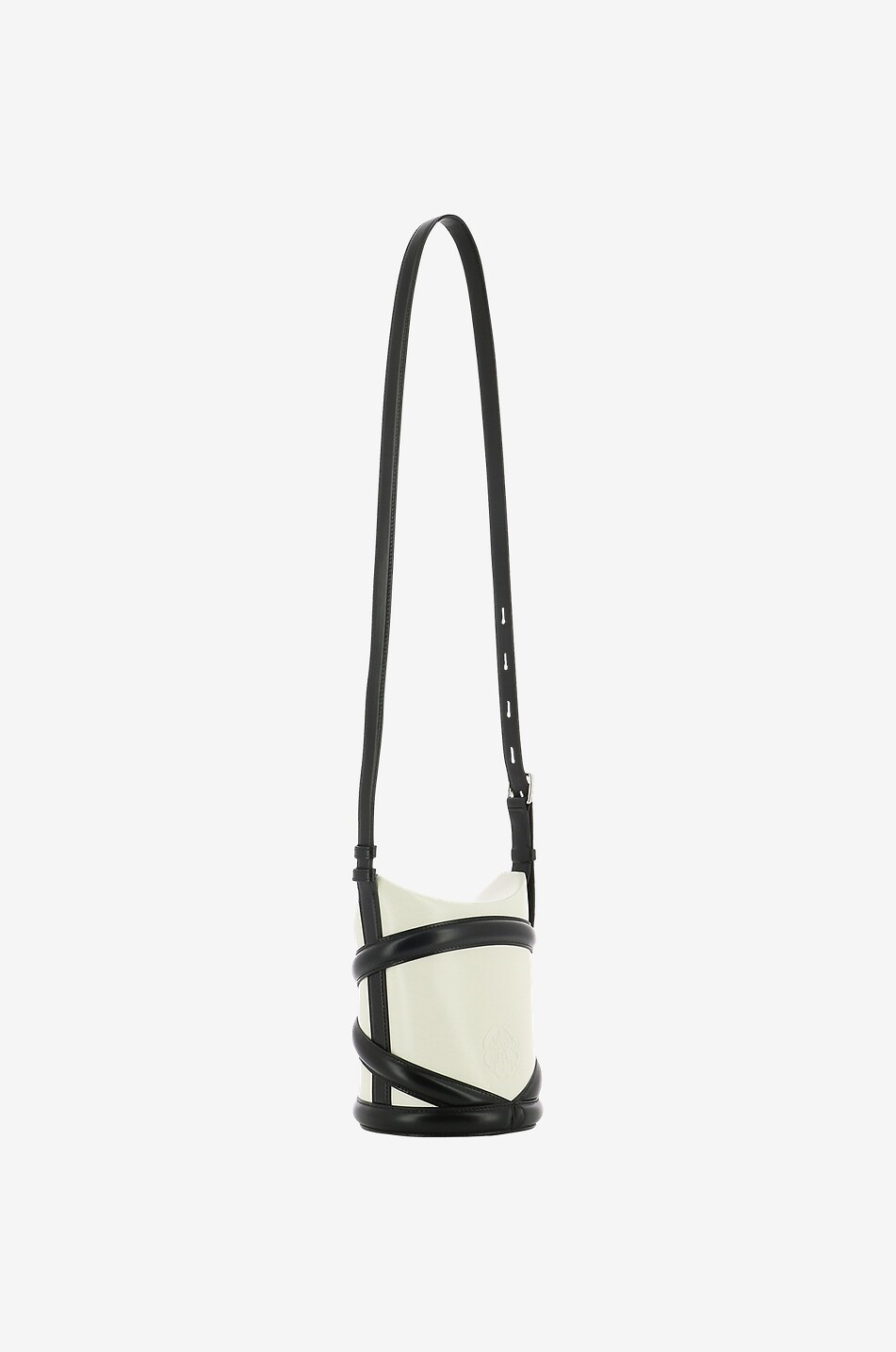 ALEXANDER McQUEEN Sac porté épaule en cuir lisse bicolore The Curve Femme MULTICOLORE 2