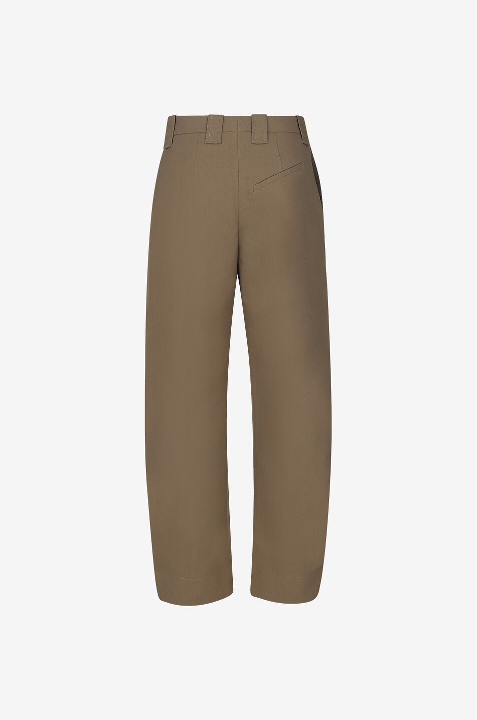 Carrot suit trousers in organic cotton