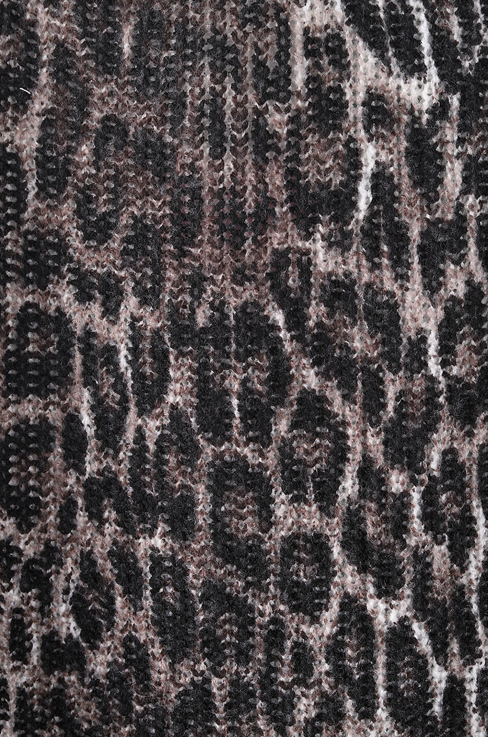 PRINCESS Pull à capuche en laine imprimé léopard Femme MULTICOLORE 3