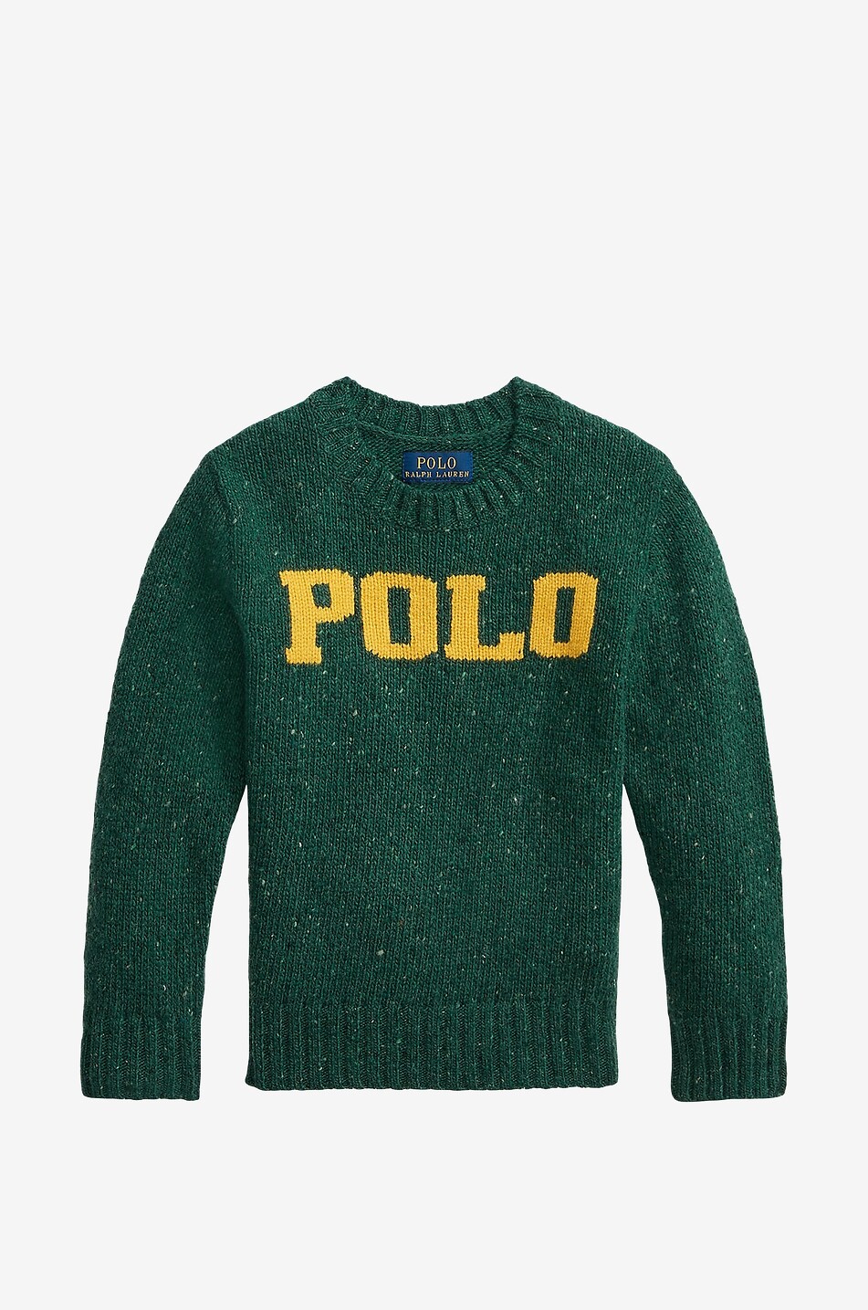 Jungen-Woll-Pullover mit Logo-Motiv