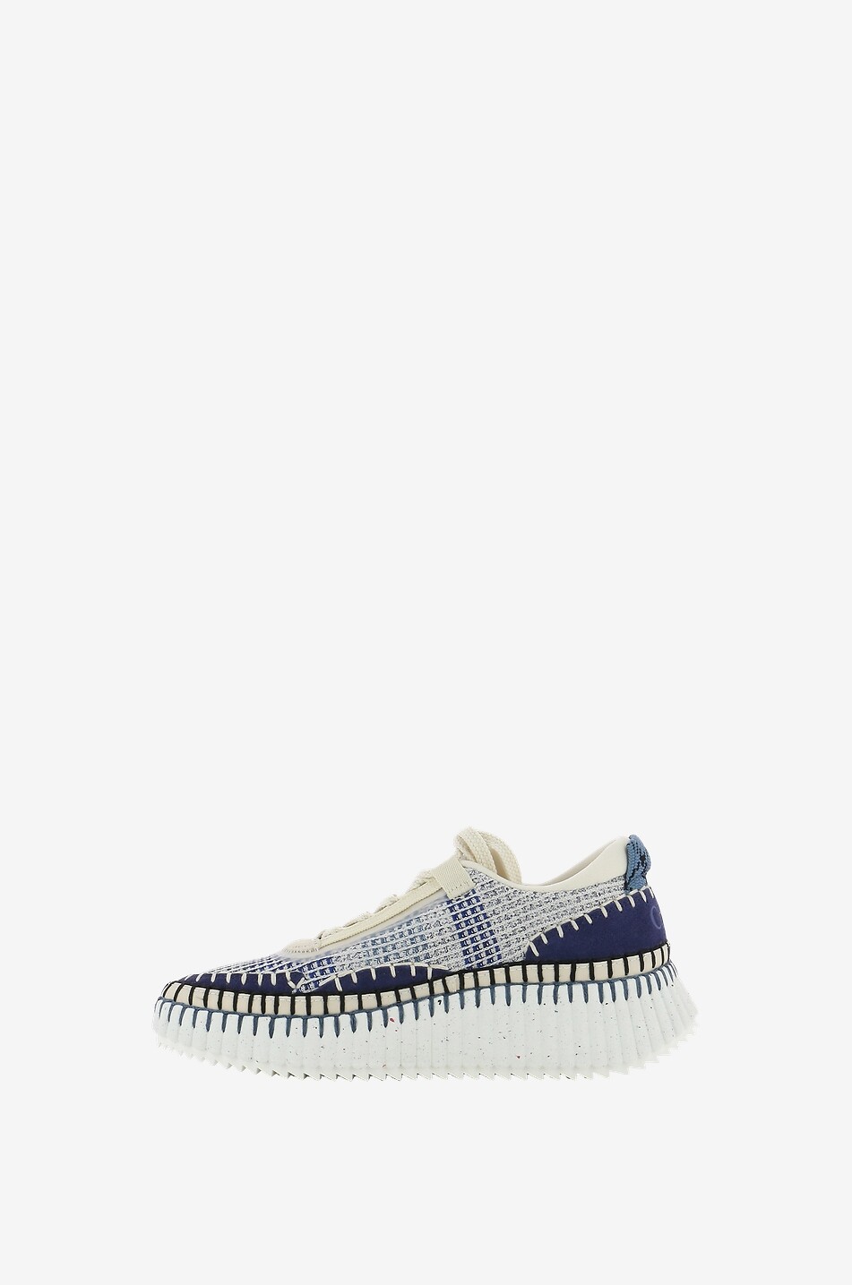 CHLOE Umweltfreundliche niedrige Sneakers aus Mesh Nama Damen BLAU 3