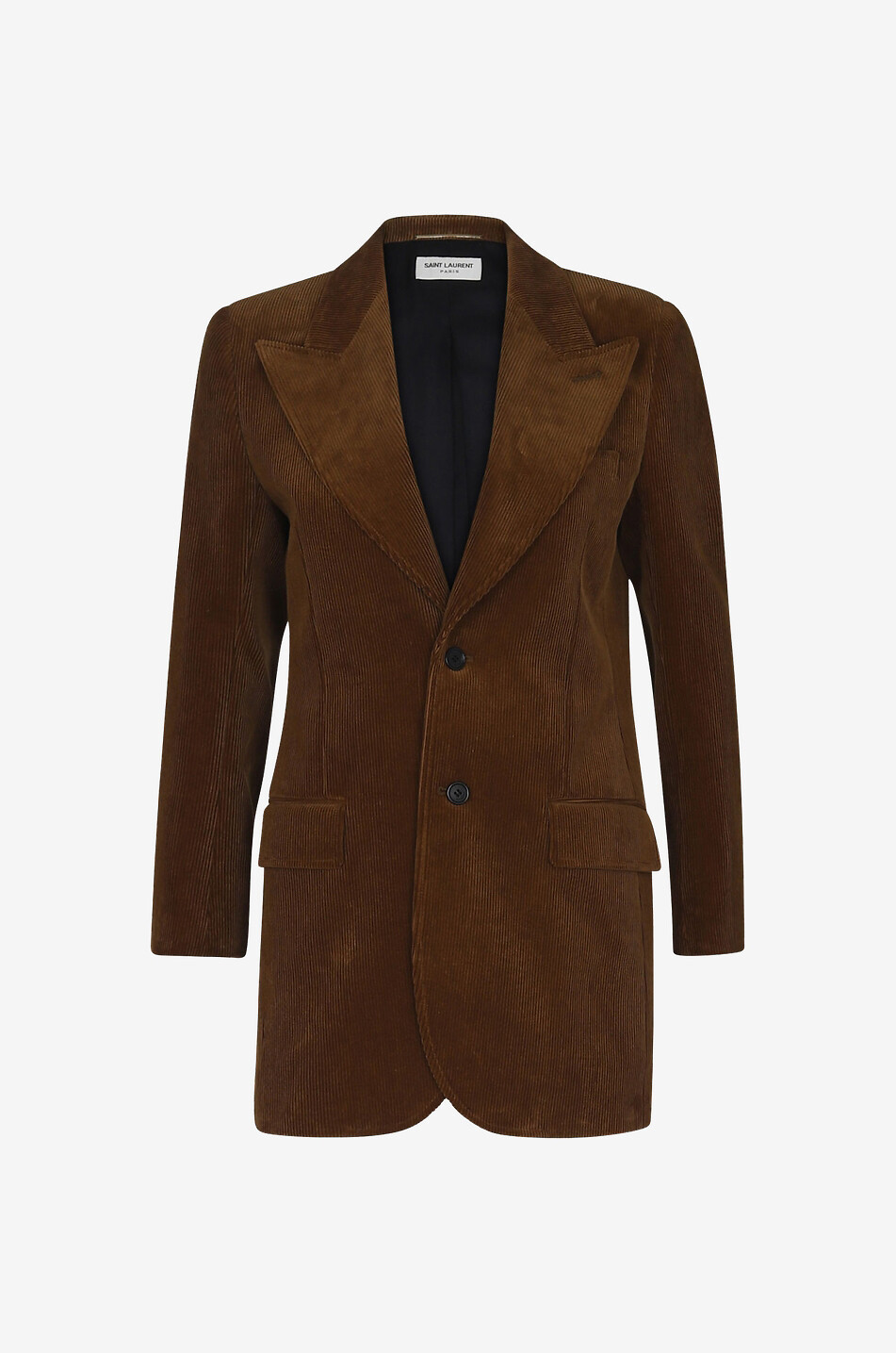 Single-breasted corduroy blazer