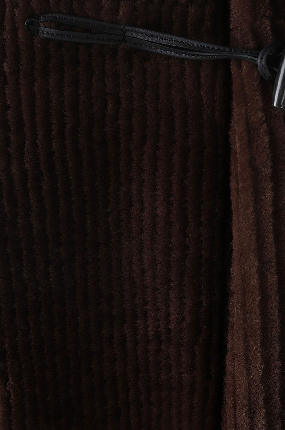 FABIANA FILIPPI Mantel aus Lammfell in Cord-Optik mit abnehmbarer Kapuze Damen MITTELBRAUN 3