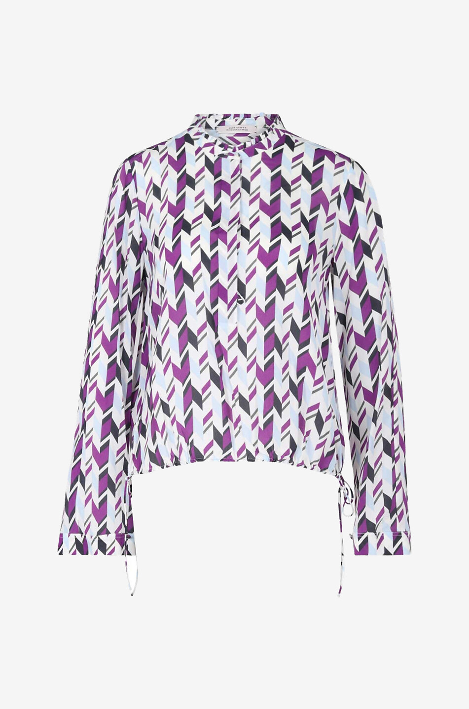 Fluid Graphics viscose long-sleeved blouse