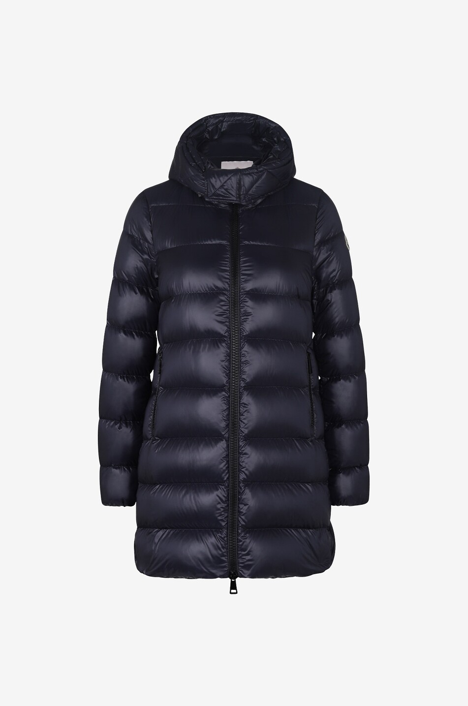 Suyen long hooded down jacket