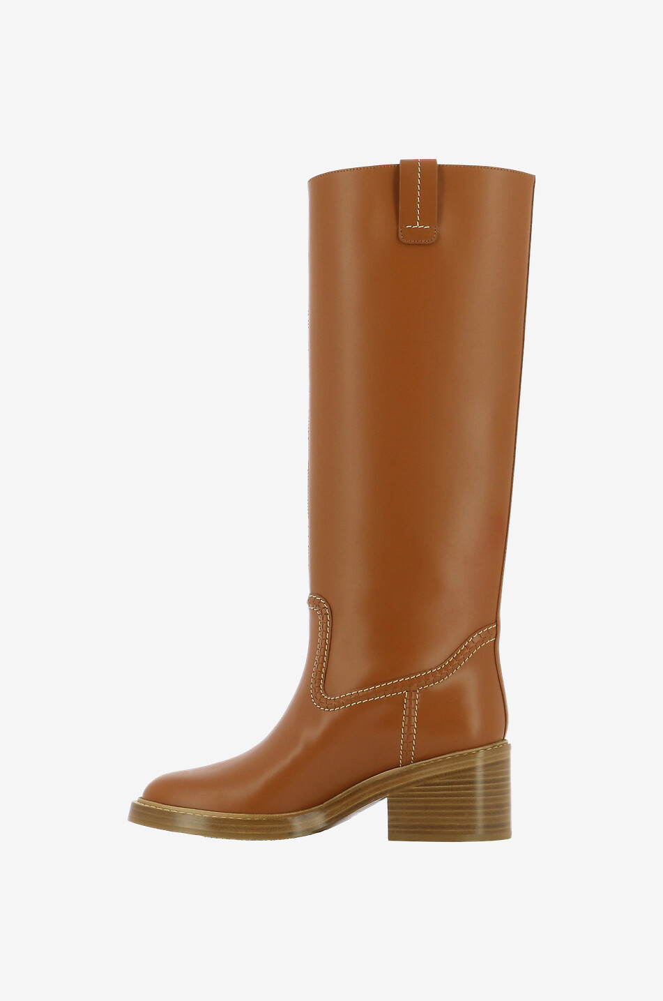 CHLOE Reiterstiefel aus Glattleder Mallo 55 Damen BRAUN 3