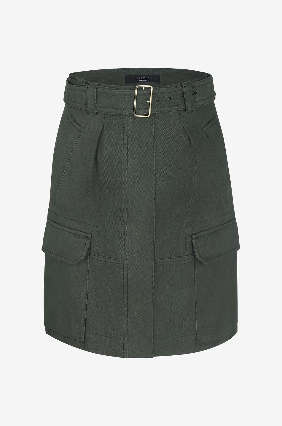 WEEKEND MAX MARA Kurzer Rock aus Gabardine Fiero Damen DUNKELGRÜN 1
