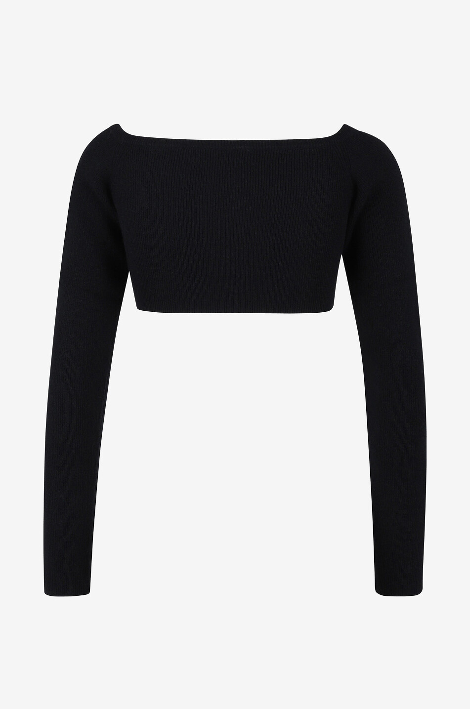 LISA YANG Gina cashmere knit crop top Women BLACK 2