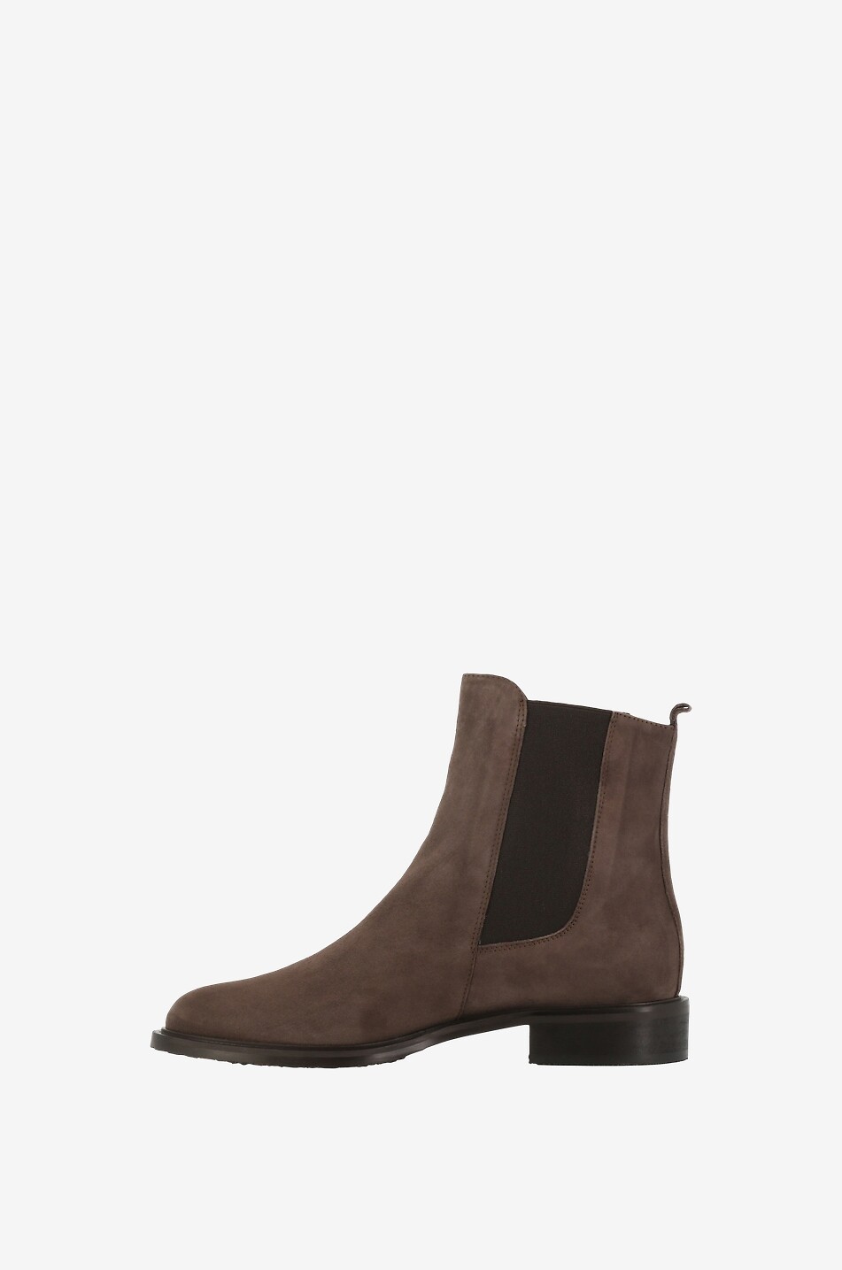 BONGENIE Flache Stiefeletten aus Wildleder Damen DUNKELBRAUN 3