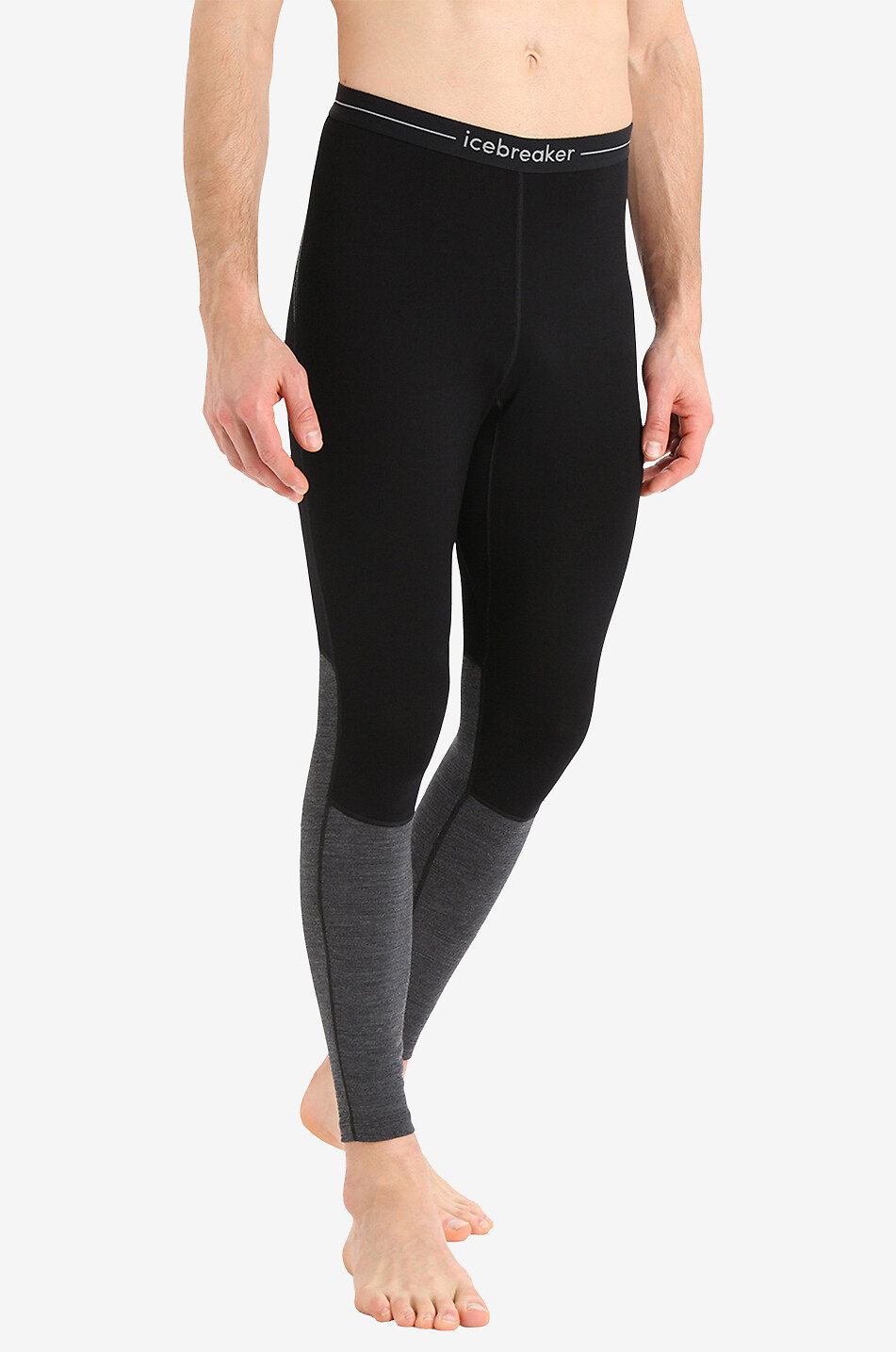 ICE BREAKER ZoneKnit merino wool leggings Men BLACK 3