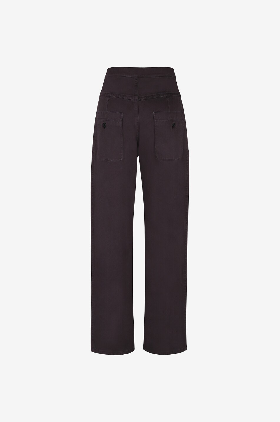 Philna high-rise gabardine straight-leg trousers