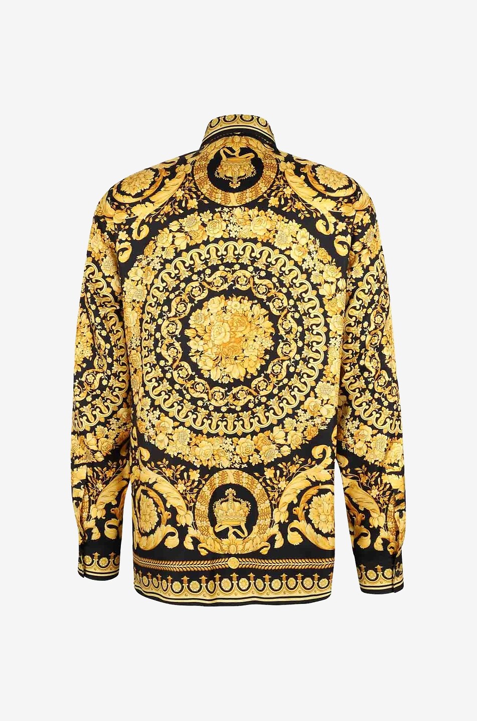 VERSACE Hemd aus Seide mit Print Barocco Herren BUNT 2