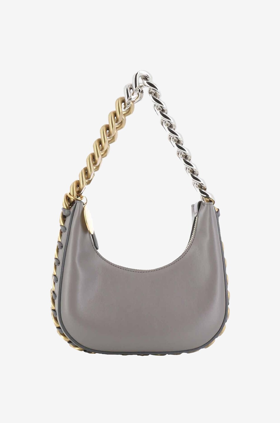 STELLA McCARTNEY Mini sac porté épaule en cuir synthétique Frayme Femme GRIS 1