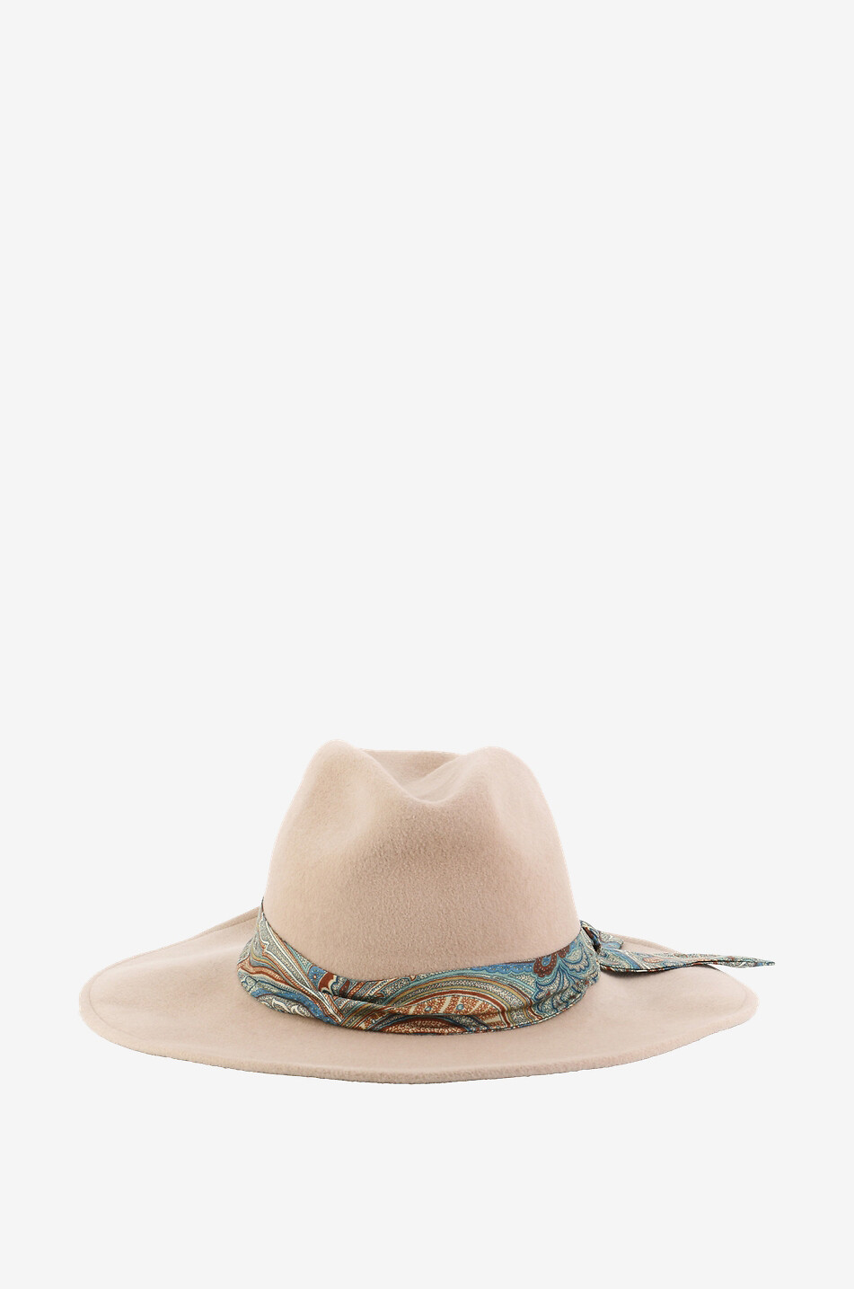 Fédora en feutre de lapin orné d'un ruban