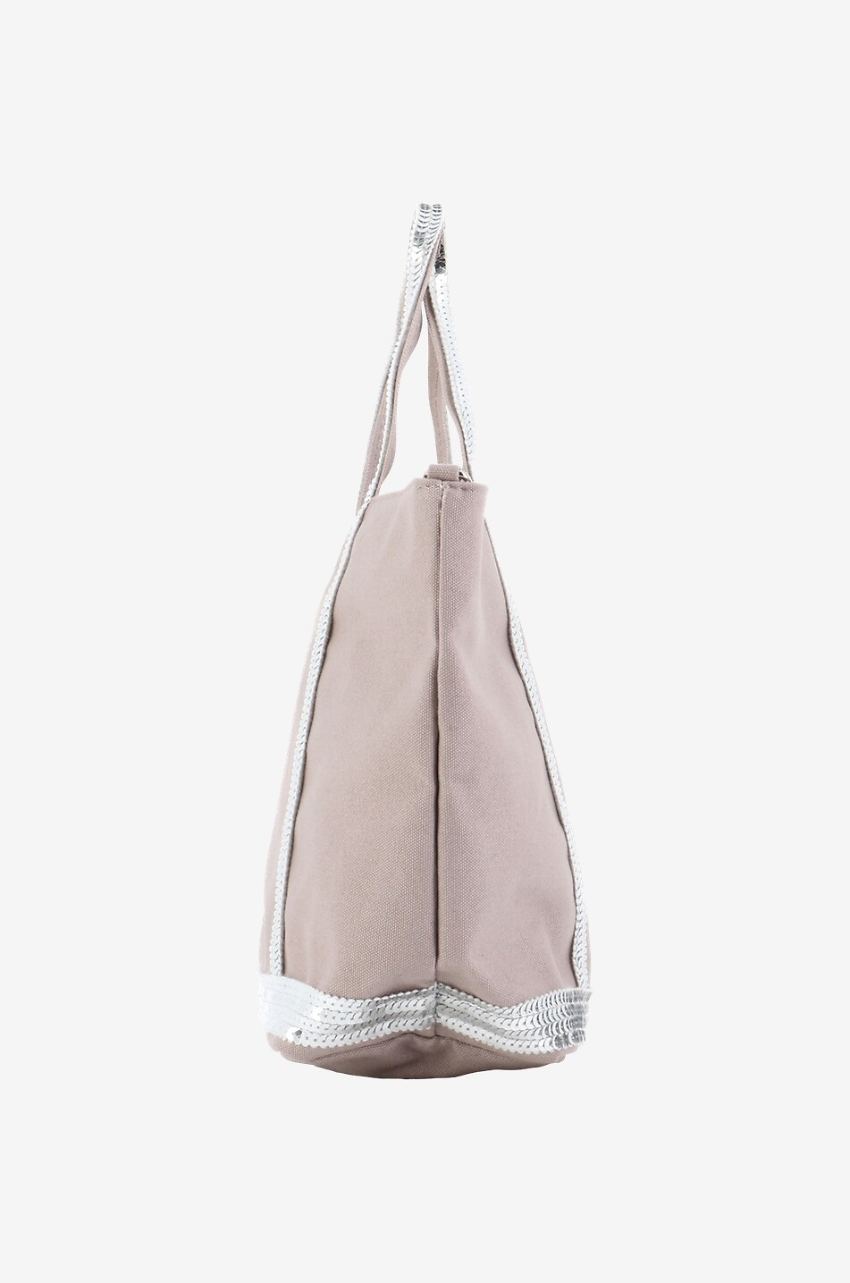 VANESSA BRUNO Cabas S sequinned canvas tote bag Women GREY 4