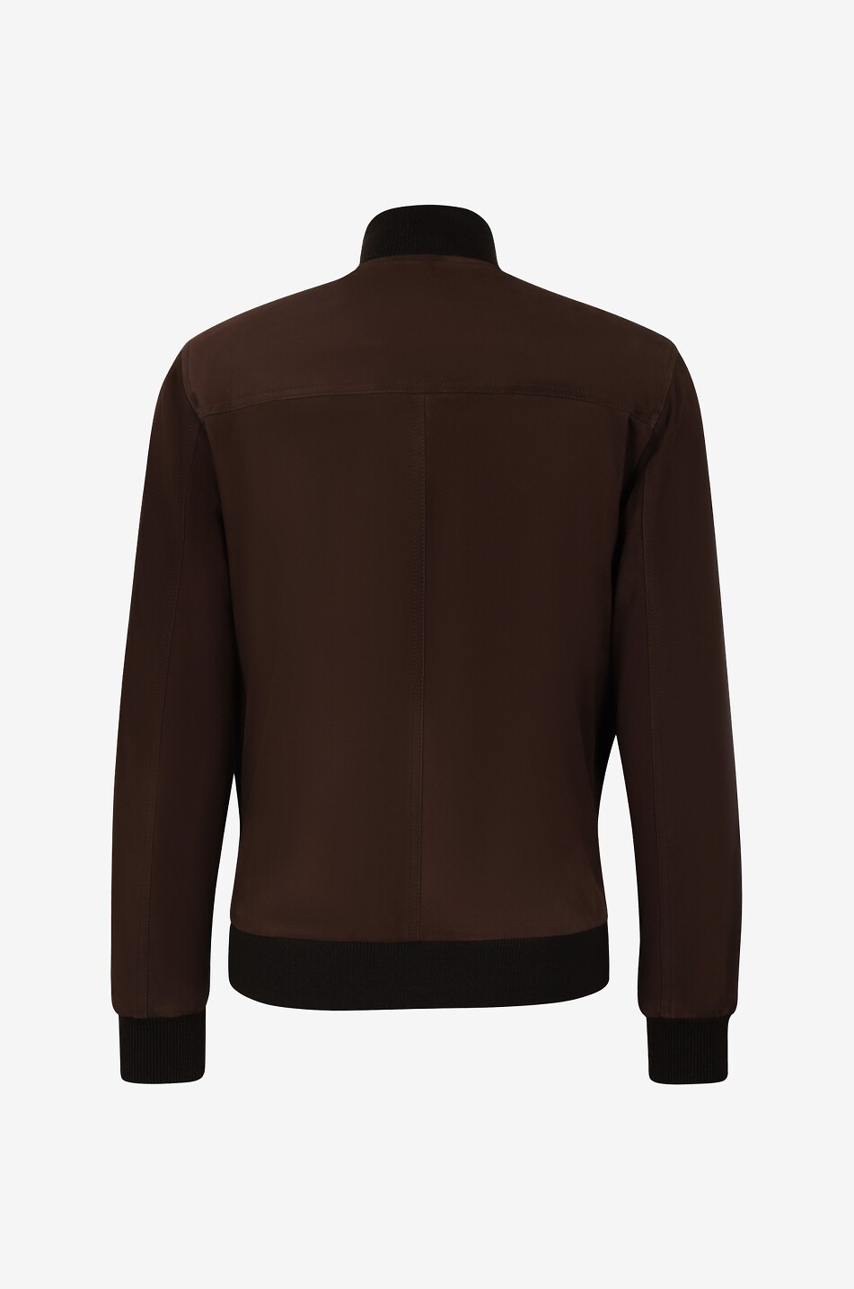 VALSTAR MILANO 1911 Goat suede jacket with stand-collar Men DARK BROWN 2