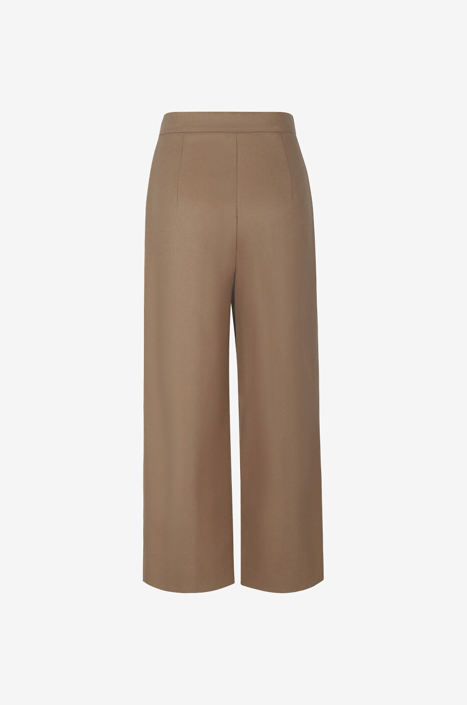 MAX MARA STUDIO Denis cropped wide-leg wool trousers Women CAMEL 2