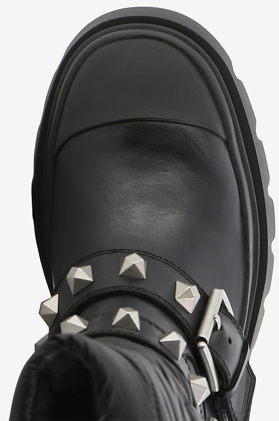 Bottines plates en cuir de veau Polar