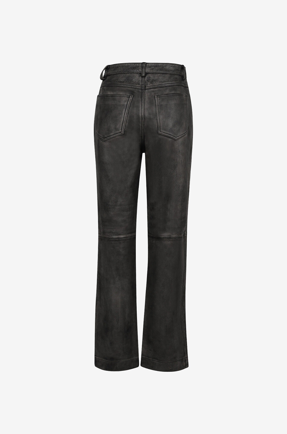 Gerade geschnittene Hose aus Lammleder Washed