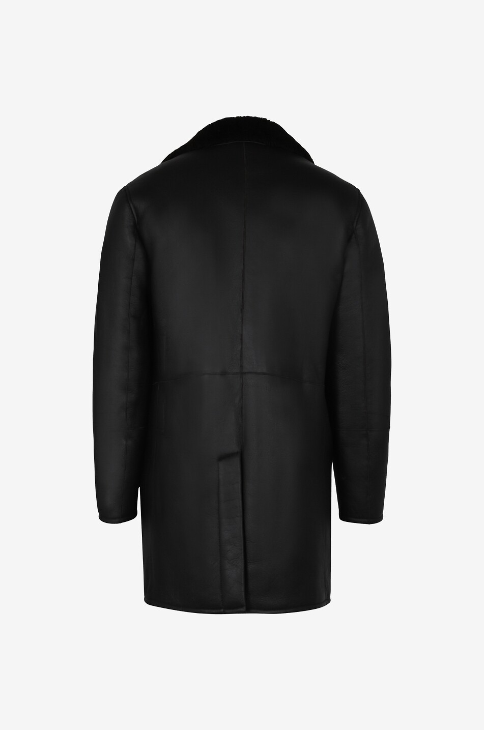 RUFFO Kurzmantel aus Shearling und Leder Roger Herren DUNKELBRAUN 2