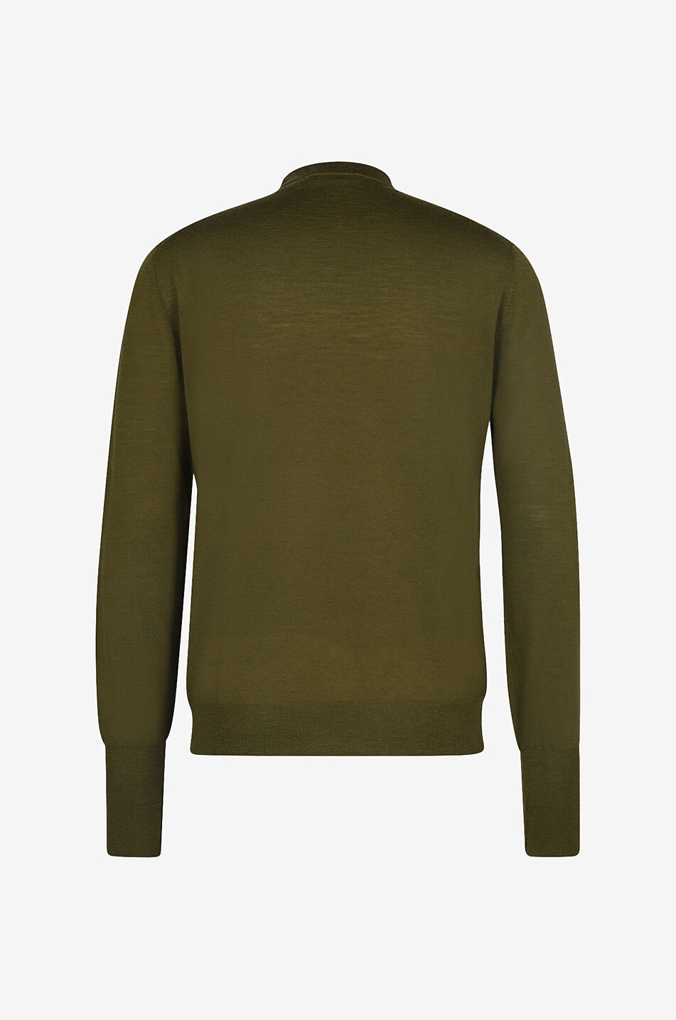 PT TORINO COLLECTION Feiner Schurwollpullover mit Rundhalsausschnitt Herren GRÜN 2