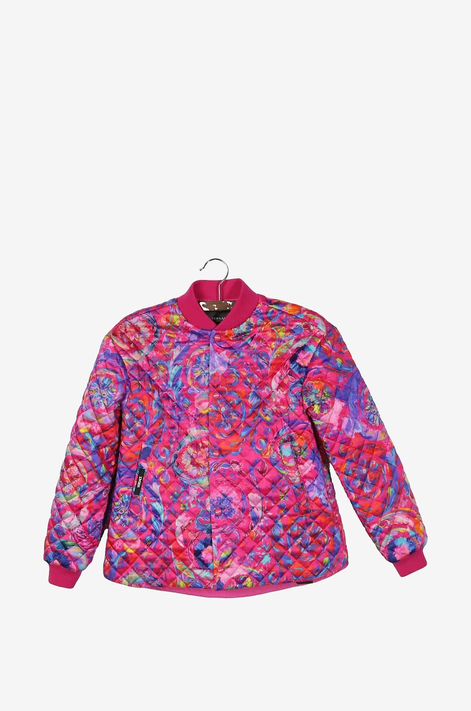 Gesteppte Mädchen-Bomberjacke Kaleidoscopic Barocco