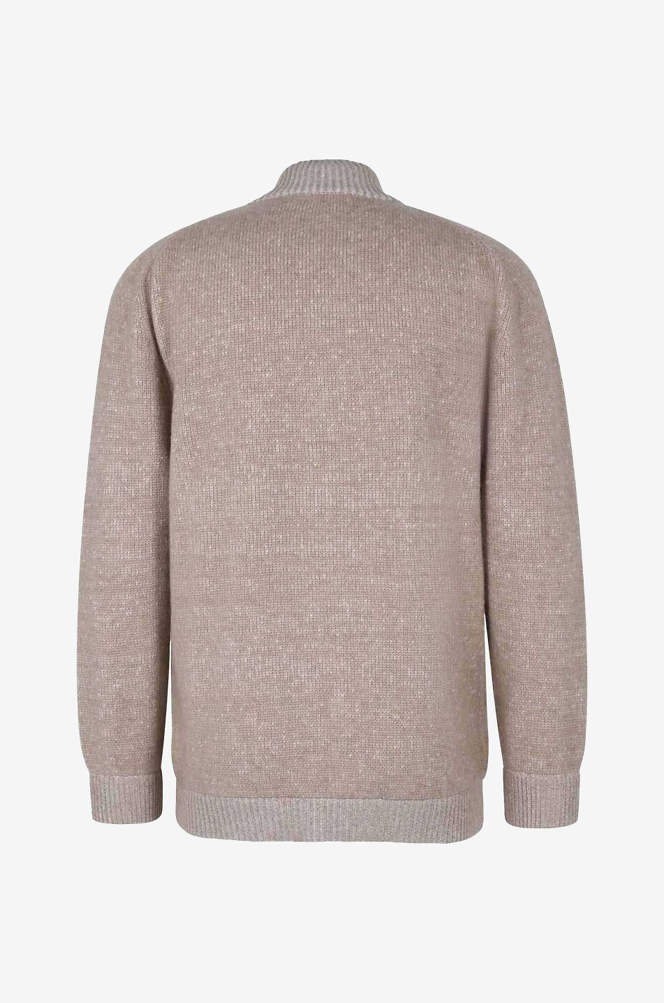 KITON Zip-up cable knit cashmere cardigan Men Light beige 2