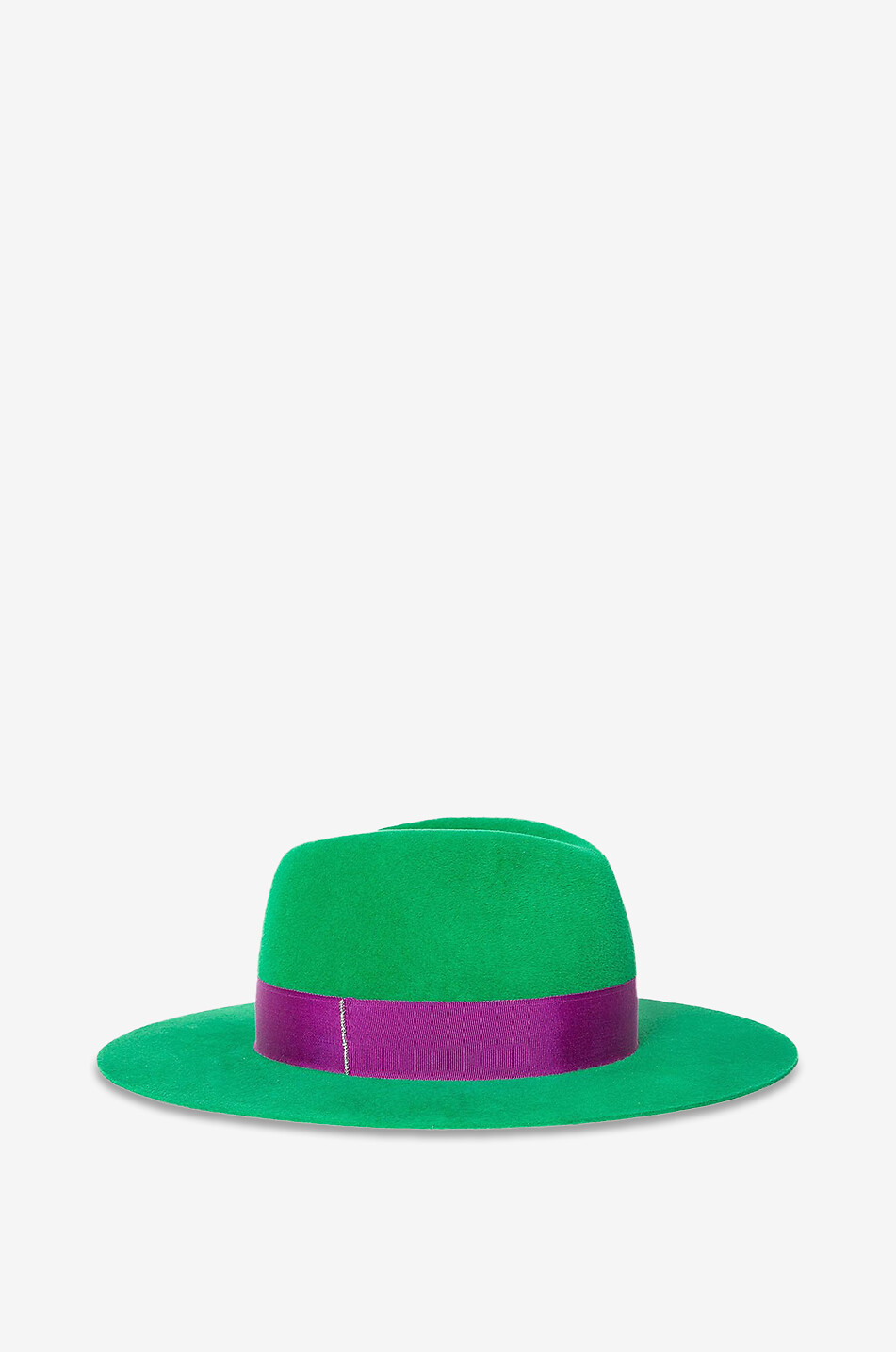 BY VANJA JOCIC Chapeau Fédora en feutre Colour Up Femme VERT 2