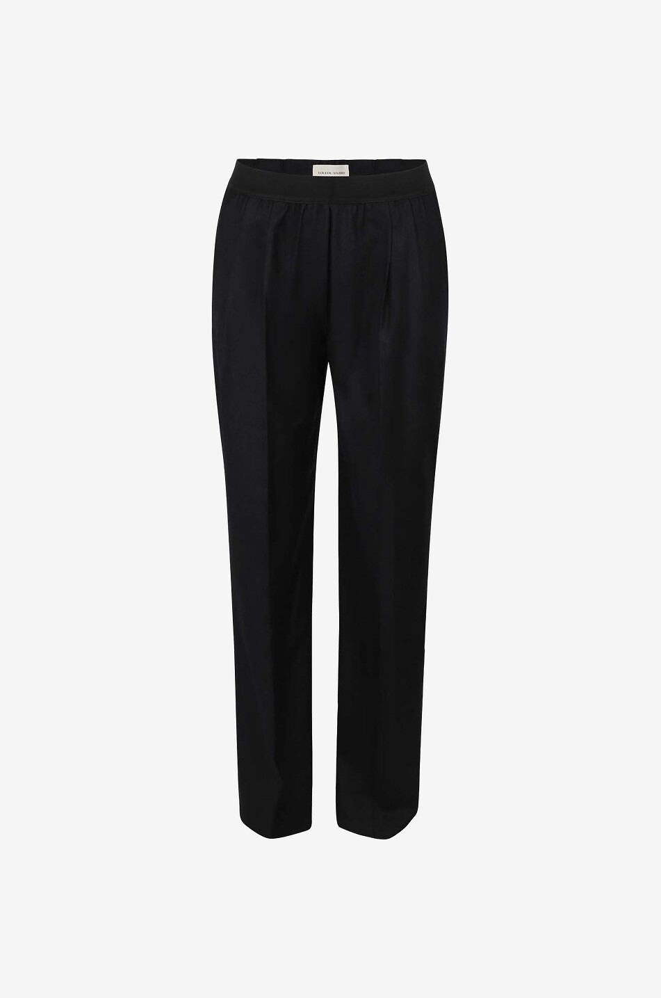 Pantalon à pinces droit en laine Hannas