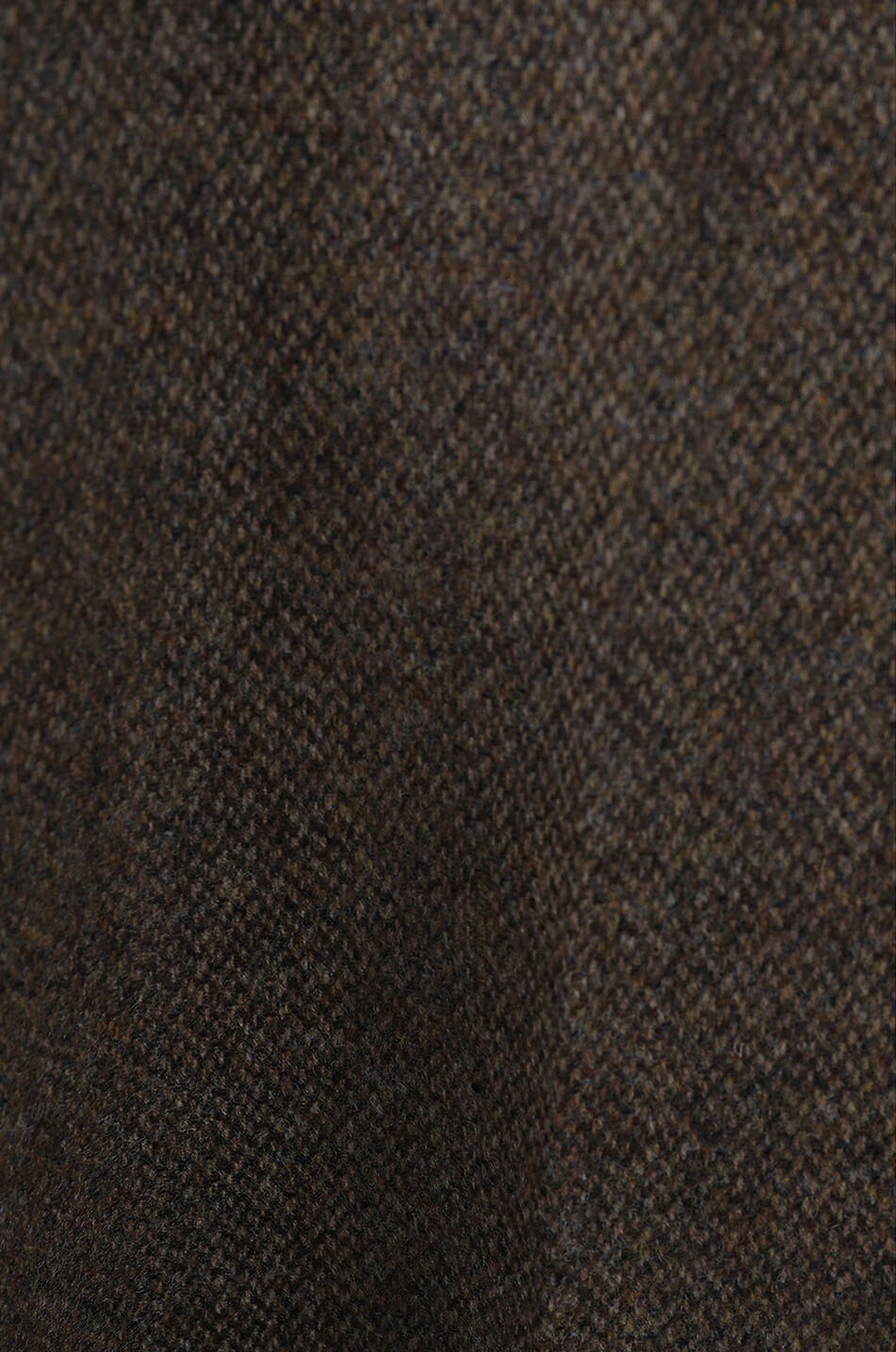 SAINT LAURENT PARIS Pantalon droit taille haute en tweed motif chevrons Femme Beige Foncé 3