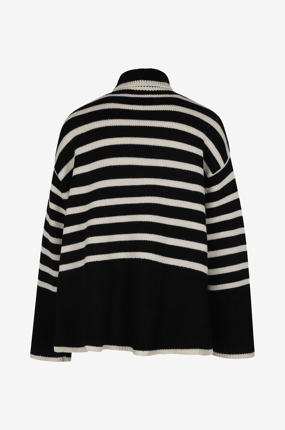 TOTEME Oversize-Rollkragenpullover aus nachhaltiger Wolle Signature Stripe Damen SCHWARZ 2