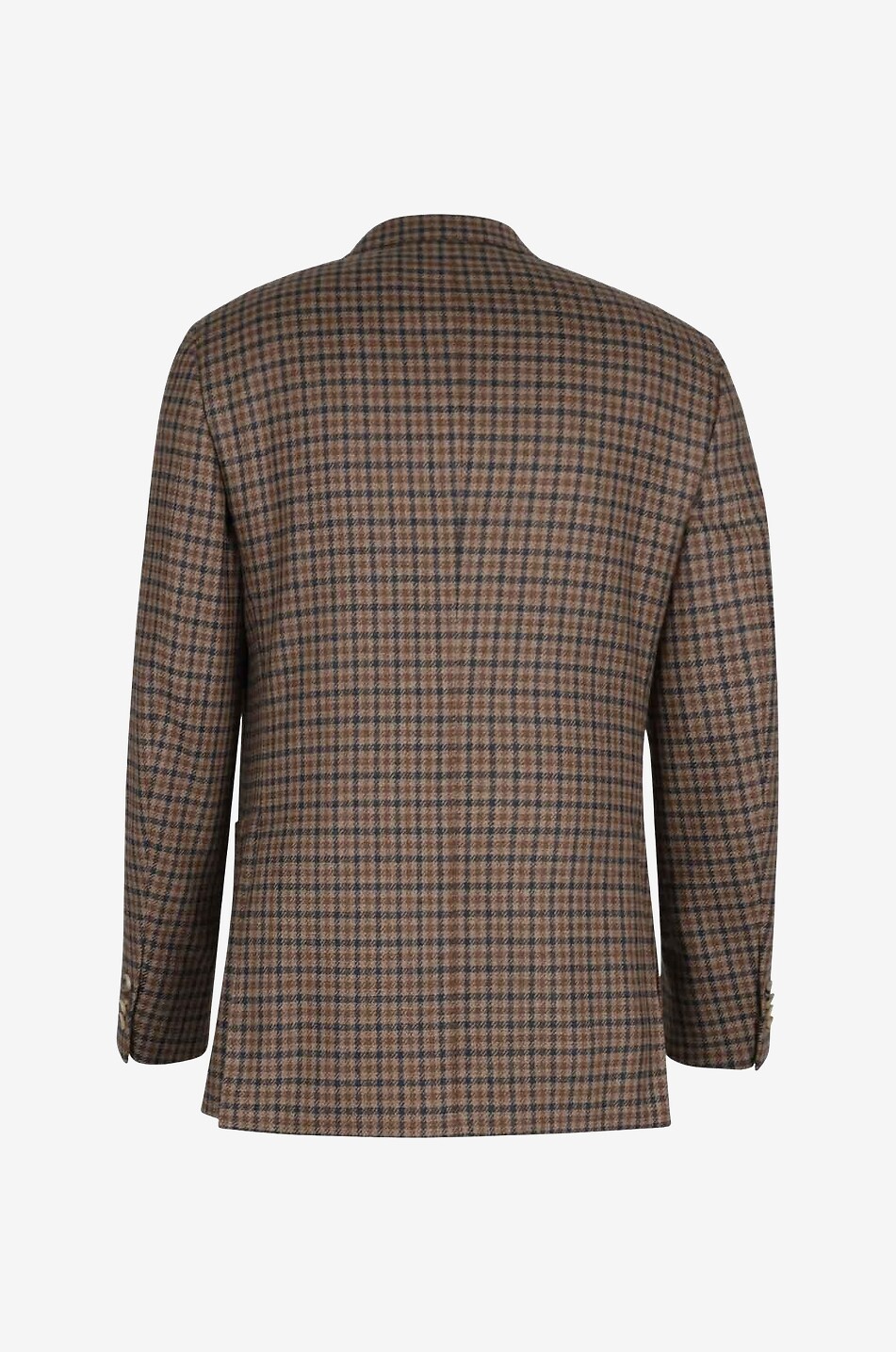 CARUSO Karierter Blazer aus Wolle und Seide Bohème Herren BRAUN 2