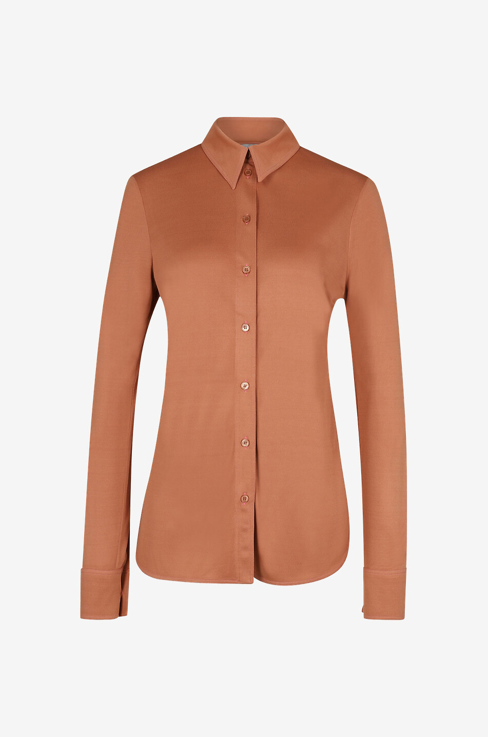 Viscose and silk jersey shirt