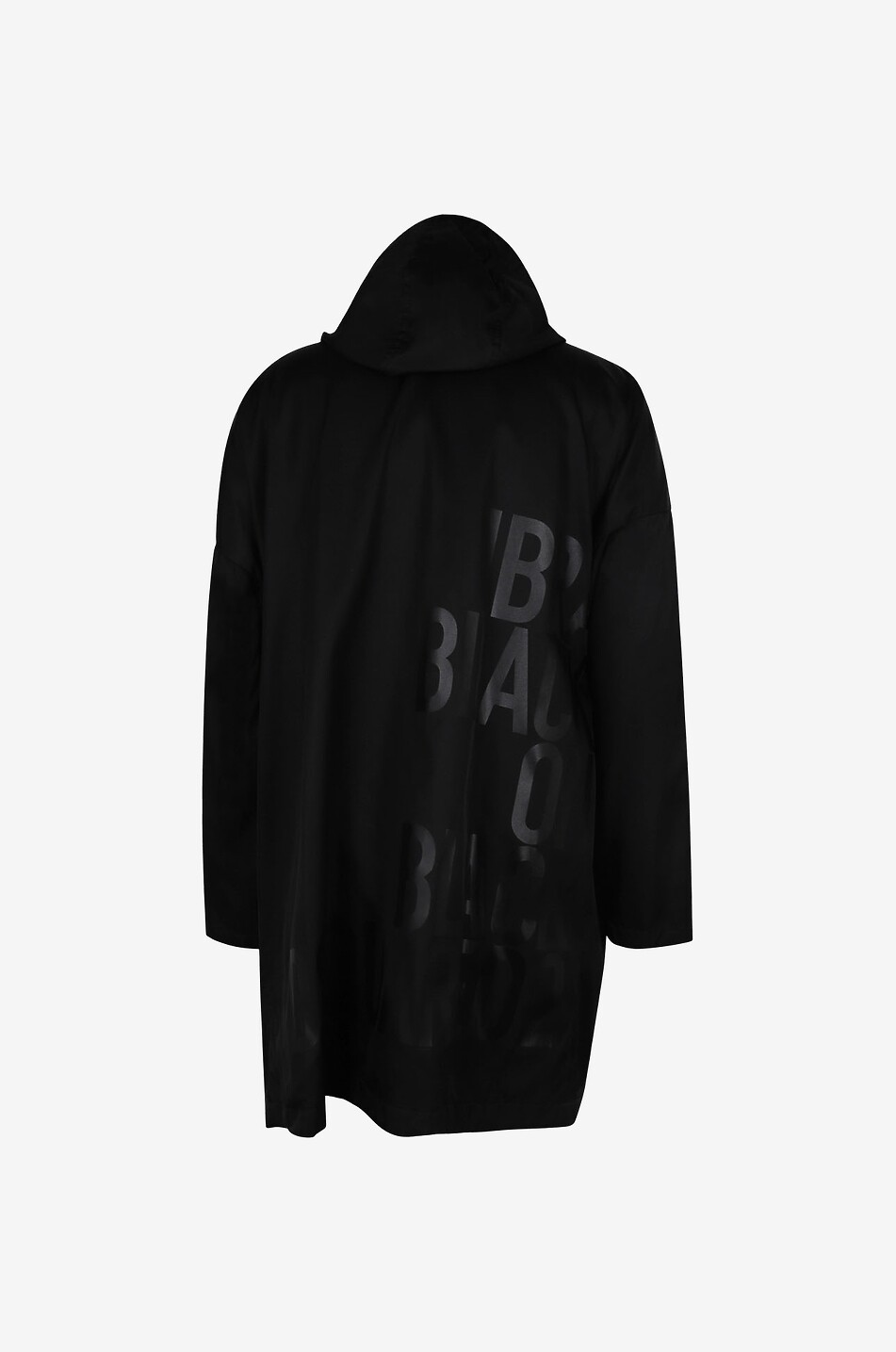 DSQUARED2 Veste coupe-vent longue à capuche IBRA BLACK ON BLACK Homme NOIR 2