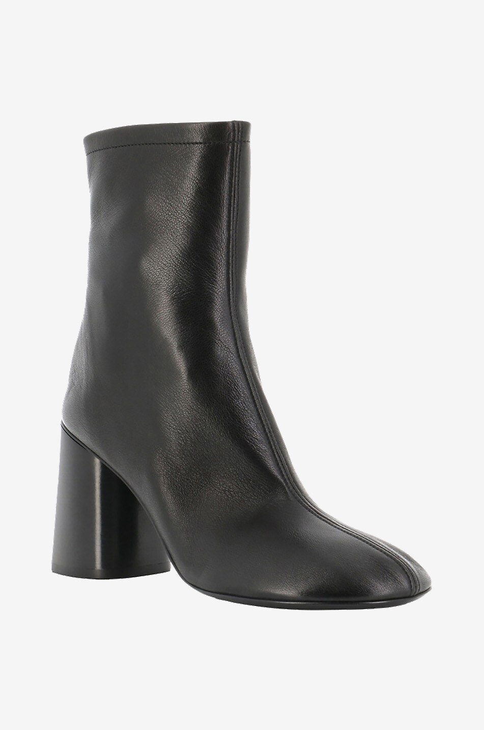 BALENCIAGA Glove 80 heeled lambskin ankle boots Women BLACK 1